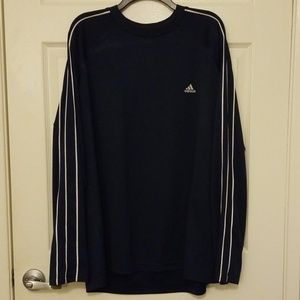 Adidas long sleeve shirt, black and white stripe